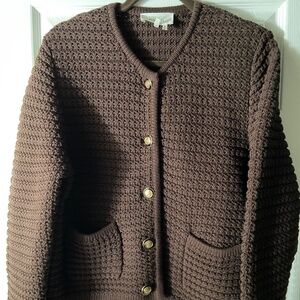 ba&sh Gaspard cardigan XL Chocolate brown